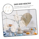 BESPORTBLE 5pcs Easter Ornaments Easter Wooden Egg Cutouts Easter Bunny Embellishments Unfinished Bunny Cutouts BESPORTBLE