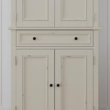 homestyles Dover 71.5 Inches High by 30 Inches Wide with Drawer and Adjustable Shelves White. homestyles