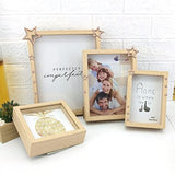 KitBeads 100pcs Random Hollow Star Shape Unfinished Wooden Embellishment Pieces Mixed Sizes Wood Star Cutouts Laser Cut Star Ornaments for Crafts KitBeads