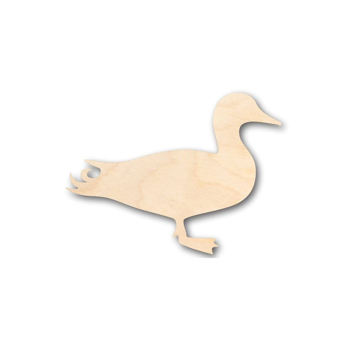Unfinished Wood Mallard Duck Shape - Animal - Wildlife - Craft - up to 24" DIY 3" / 1/4" 24 Hour Crafts