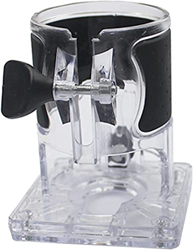 Woodworking Trimmer Router Transparent Plastic Base Power Tool Protective Shield Accessory Base (Model 2 (Enhanced)) Auto-plaza