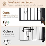 Lyromix 70.86'' Dog Crate Furniture Large Breed TV Stand with Cushion & Double Rooms,Wooden Dog Kennel Dog Crate End Table with Removable Divider for Lyromix