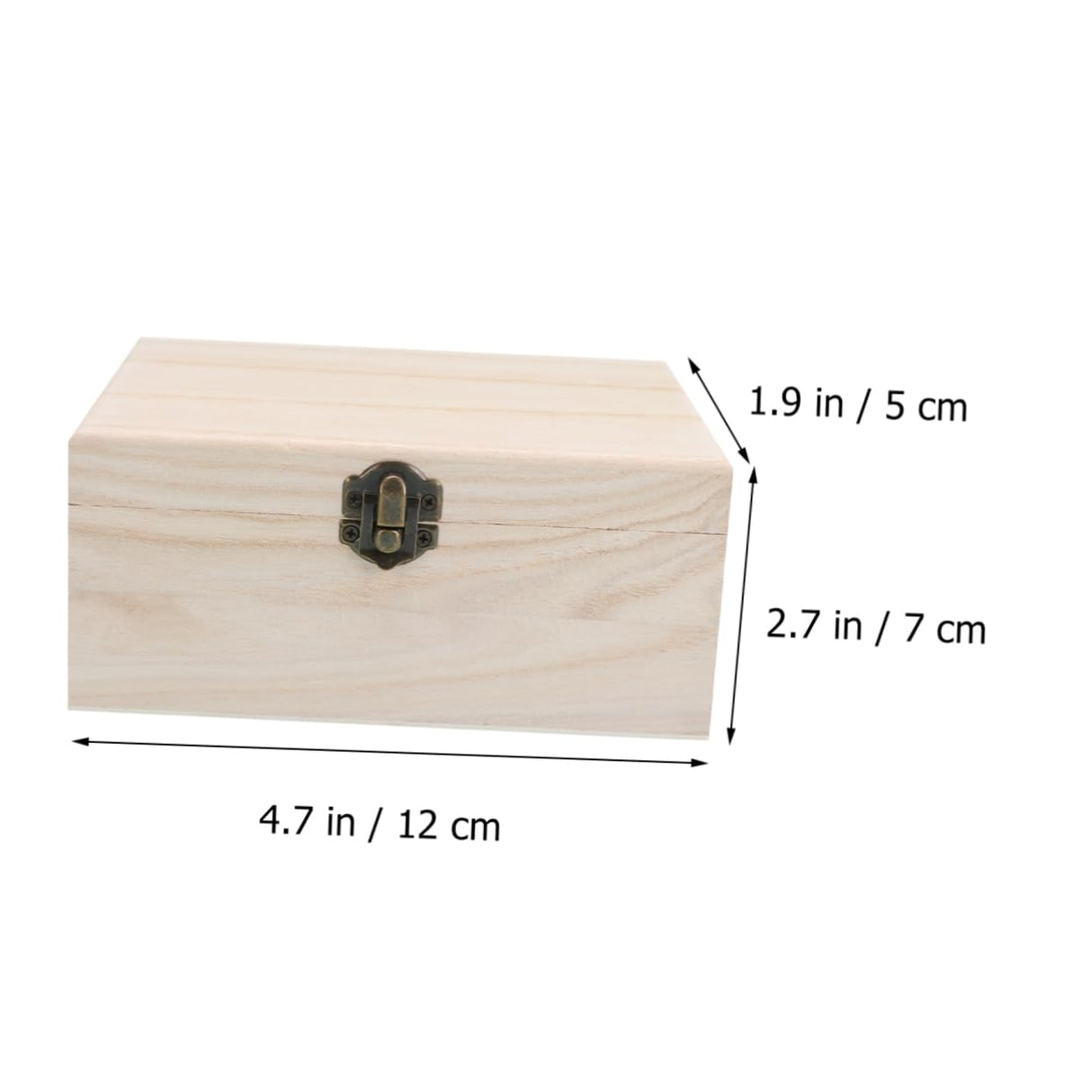 NOLITOY 9 Pcs Treasure Chest Case Unfinished Chest Sundries Storage Tray Wood Trinket Tray Trinket Storage Chest Wood Treasure Chest Wood Case Lock NOLITOY