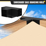 Kinchoix 6x6 Woodworks Pergola Brackets Kit, 4-Way Corner Extension Brackets, Black Powder Coated, 6x6 Metal Brackets for Wood Beams, Fence, Shed and Kinchoix