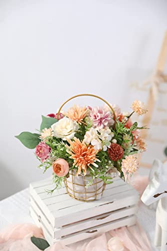 YYHUAWU Artificial Flowers Combo Set Fake Flower Leaf Box with Stems for DIY Wedding Bouquets Centerpieces Flower Arrangements Decorations Baby - WoodArtSupply