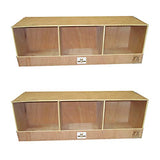 Rugged Ranch TRIPLEX RuggEgg Barn Wooden Chicken Coop Triple Nesting Egg Boxes for 3 Hens or Chickens, Natural Brown (2 Pack) Rugged Ranch Products