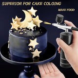 Airbrush KIT Cordless Rechargable with Compressor Portable Air Brush Sets,Auto Handled for Model Painting,Nail,Make Up,Tattoo, Black XPEOO