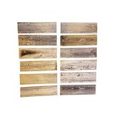 Rustic Weathered Reclaimed Wood Planks for DIY Crafts, Projects and Decor (12 Planks - 12" Long) Rockin' Wood