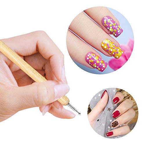 10 pc 2 Way Dotting Pen Tool Nail Art Tip Dot Paint Manicure kit, Embossing Stylus for Painting