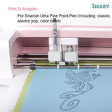 Pen Adapter Set for Cricut Maker 3/Maker/Explore 3/Air 2/Air, 6 Pack Pen Holders Compatible with Sharpie Fine Point Markers/Ultra Fine Point LIKART
