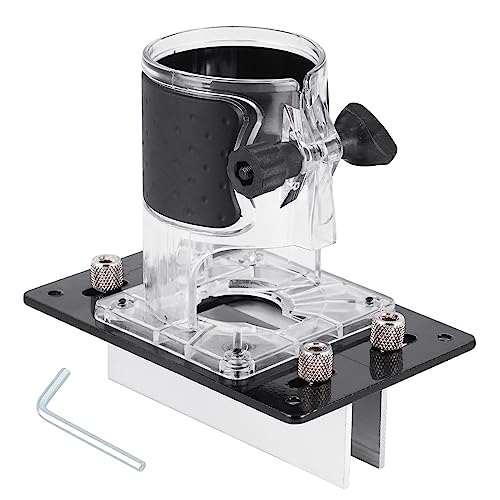 2 in 1 Invisible Fastener Slotting Bracket, Woodworking Router Base, Mortising Jig, Trimmer Base, Grooving for Cabinet Wardrobe Furniture to Install Meticuloso