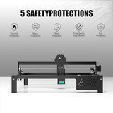 IWECOLOR 10W Laser Engraver, 60W Higher Accuracy Laser Engraving Machine, Compresed Spot 0.06x0.06mm Laser Cutter for Wood and Metal, Dark Acrylic, IWECOLOR