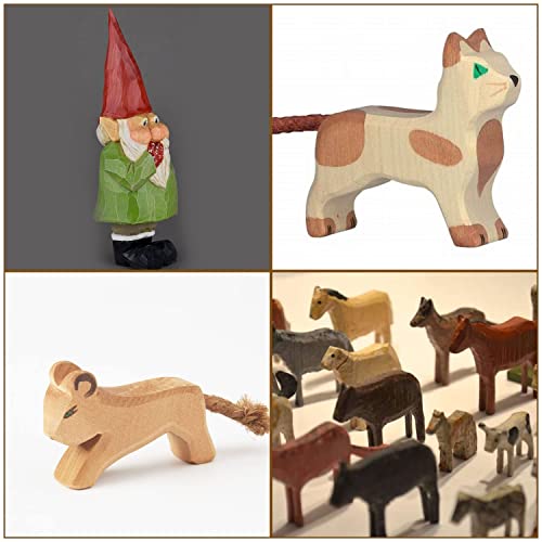 RHBLME 40 PCS Basswood Carving Blocks, 4" x 1" x 1" Unfinished Wood Blocks for Carving, Wooden Cubes Soft Solid Wooden Basswood for Wood Carving RHBLME