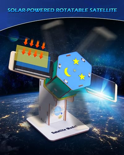 4 in 1 STEM Kits, STEM Projects for Kids Ages 8-12, Assembly 3D Wooden Puzzles, Building Toys, DIY Educational Science Craft Model Kit, Gift for Boys Poraxy