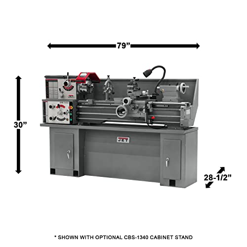 JET GHB-1340A, 13" x 40" Geared Head Bench Lathe, 2HP, 1Ph 230V (321357A) - WoodArtSupply