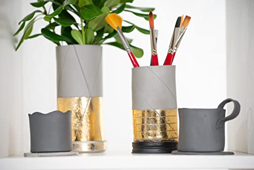 Pebeo GEDEO KIT-Mirror Effect Leaf, Gold Finish Gilding, 3 foils Pebeo