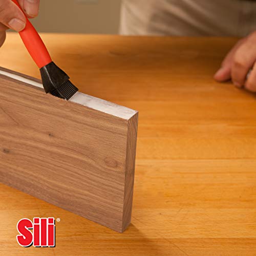 Sili-Brush - Silicone Glue Brush (1" Tip) Glue Dries And Peels Off. Ideal For Wodworking, Arts, Crafts, Around The Home and Hobbyists. Tips Made From Sili