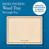Mod Podge, Rectangle Wood Tray, 11" x 14" Pouring Surface for Epoxy, DIY Supplies for Resin Arts and Crafts Projects, 25487 Mod Podge