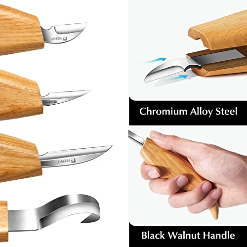 Wood Whittling Kit with Basswood Wood Blocks Gifts Set for Adults and Kids  Beginners Wood Carving Kit Set Includes 3pcs Wood Carving Knife & 8pcs  Blocks & Gloves for Widdling Kit