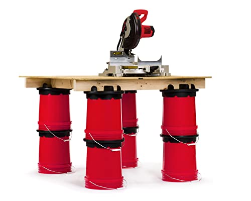 Bucket Builder (4-Pack) - Build A Portable Bench, Sawhorse Or Workbench Using 5-Gallon Buckets Bucket Builder