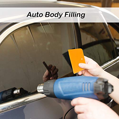 DaKuan Set of 9 Body Filler Spreaders Automotive Body Fillers, 4, 5, 6 Inch Reusable Plastic Spreader for Applying Fillers, Putties, Glazes, Caulks DaKuan