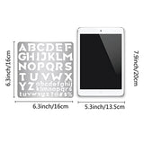 GORGECRAFT 6.3 Inch Metal Letter Stencil Stainless Steel Lettering Alphabet Symbol Painting Template Number Stencils Journal Tool for Painting, Wood GORGECRAFT