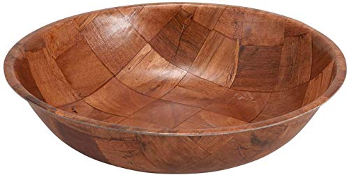 Winco WWB-10 Wooden Woven Salad Bowl, 10-Inch, Set of 4 by Winco - WoodArtSupply