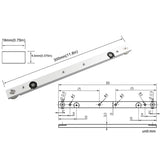 KETIPED Aluminium Alloy Miter Bar Clamping Tool Slider Table Saw Gauge Rod T-Slot Track Bar Rail for Router Tables and Woodworking,300mm-Silver KETIPED