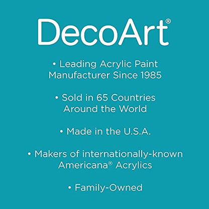 DecoArt Americana Decor Satin Enamels - 2 Pack 8 Oz Classic Black Acrylic Paint Set for Wall Decor, Kitchen Decor, Home Decor Wall Art - DIY Projects - WoodArtSupply