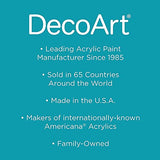 DecoArt Americana Decor Satin Enamels Paint - 2 Pack 8 oz Warm White Acrylic for Home Kitchen Wall Art- Furniture Supplies, Art Supplies Touch Up DecoArt