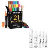 Chalkola Basic Art Bundle - 21 Markers + 5 White Variety Chalkola