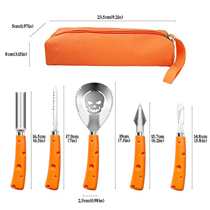 HuaQi Halloween Pumpkin Carving Kit: Halloween Decorations Pumpkin Carving Tools Pumpkin Carving Power Tools with Carrying Case for Kids Adults - WoodArtSupply