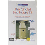 Pinepro Unfinished Wooden Bird House Kit, Chalet Pine-Pro