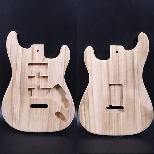 Handmade Guitar body Unfinished Paulownia body for SSH Style Guitar part diy replacement - WoodArtSupply