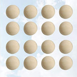 SUPVOX 20pcs Split Wood Balls Unfinished Half Wooden Balls to Paint DIY Christmas Ornament Crafts 40mm SUPVOX