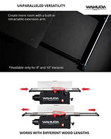 Wahuda Tools Jointer - 10-inch Benchtop Wood Jointer, Spiral Cutterhead Portable Jointer, Cast Iron Tables w/Pull Out Extensions, 4-Sided Carbide WAHUDA TOOLS