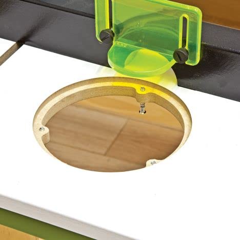 Rockler Trim Router Table – Adjustable Table Router - Best Router Table w/ Pre-Drilled Holes on Back - Router Table w/ High-Visibility Bit Guard, ROCKLER