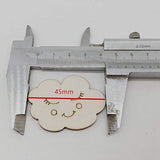 Amosfun 30pcs Wooden Unicorn Shape Wood Discs Slices Unfinished Wooden Cutouts Craft DIY Decoration Amosfun