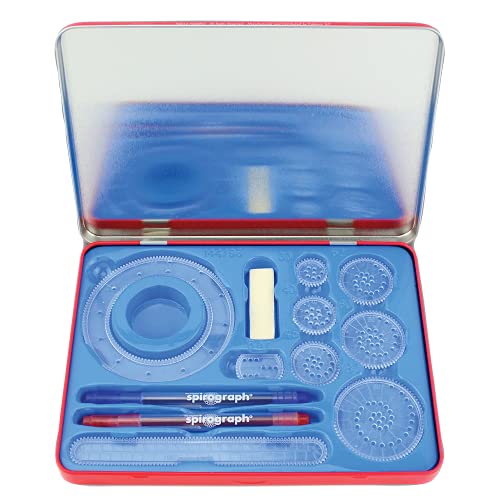 Spirograph Design Set Tin - Spiral Art Kit with Classic Gear Design Kit in a Collectors Tin for Kids Ages 8 and Up Spirograph