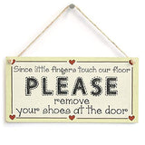 JANOU 3pcs Unfinished Wood Sign Blank Rectangle Hanging Wooden Plaque DIY Craft Project Wood Sign with Rope Door Wall Art Decorative, 3.94x7.87 Inch JANOU