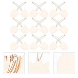 20Pcs Unfinished Wooden Cutouts Tulip Flower Wooden Slices DIY Wooden Embellishment Blank Wood Pieces for DIY Arts Crafts Wedding Decorations VOSAREA