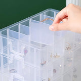 Gagee 3-Tier Craft Storage Organizer,Bead Organizer Box with 30 Adjustable Compartments,Stackable Storage Containers for Arts and Crafts, Toy, Gagee