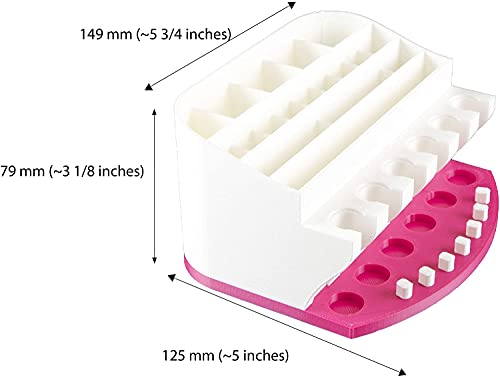 XCJD Organizer for Cricut Tools and Accessories Blade Holder Caddy,Storage for Cricut Maker Blades/QuickSwap Tip/Explore DeepCut Blade (RED, XCJD