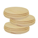 Round Wooden Plaques for Crafts, Natural Pine Unfinished Wood Plaque, Great Wood Base for DIY Craft Projects & Home Decoration - 4" inch - 2 Pcs. Better crafts