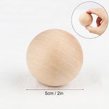 25 Pack 2 Inch Unfinished Wooden Balls, Wooden Round Ball, Wood Spheres for Crafts and DIY Projects and Decorations,by GNIEMCKIN GNIEMCKIN