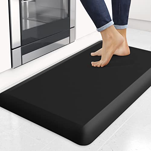 4/5 Inch Thick Kitchen Mats for Floor, StepRite Kitchen Rug for Standing Desk, Non-Slip, Thicker, Stain Resistant, Waterproof, Comfort Anti Fatigue StepRite