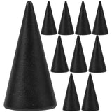 MAGICLULU 10pcs Natural Wood Cone Ring Display Stand Wooden Cone Jewelry Holders Unfinished DIY Craft Cone Jewelry Display Cone for Girls Women DIY MAGICLULU