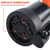 KUNTEC Air Rivet Tool Professional Heavy Duty Pneumatic Hydraulic Rivet Tool with 1/4" 3/16" 5/32" 1/8" Nose Pieces KUNTEC