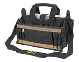 CLC Custom LeatherCraft 1529 16 In. Center Tray Tool Bag, 16 Pocket Custom Leathercraft