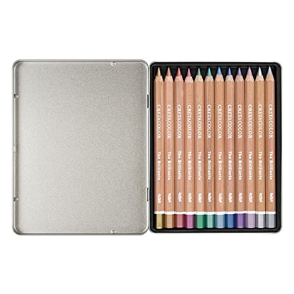 CRETACOLOR MegaColor Colored Pencil Set, 12 Count (Pack of 1), Metallic - WoodArtSupply